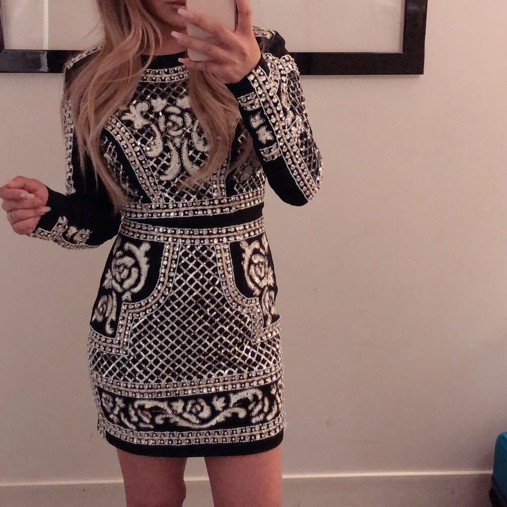 Bebe embellished dress